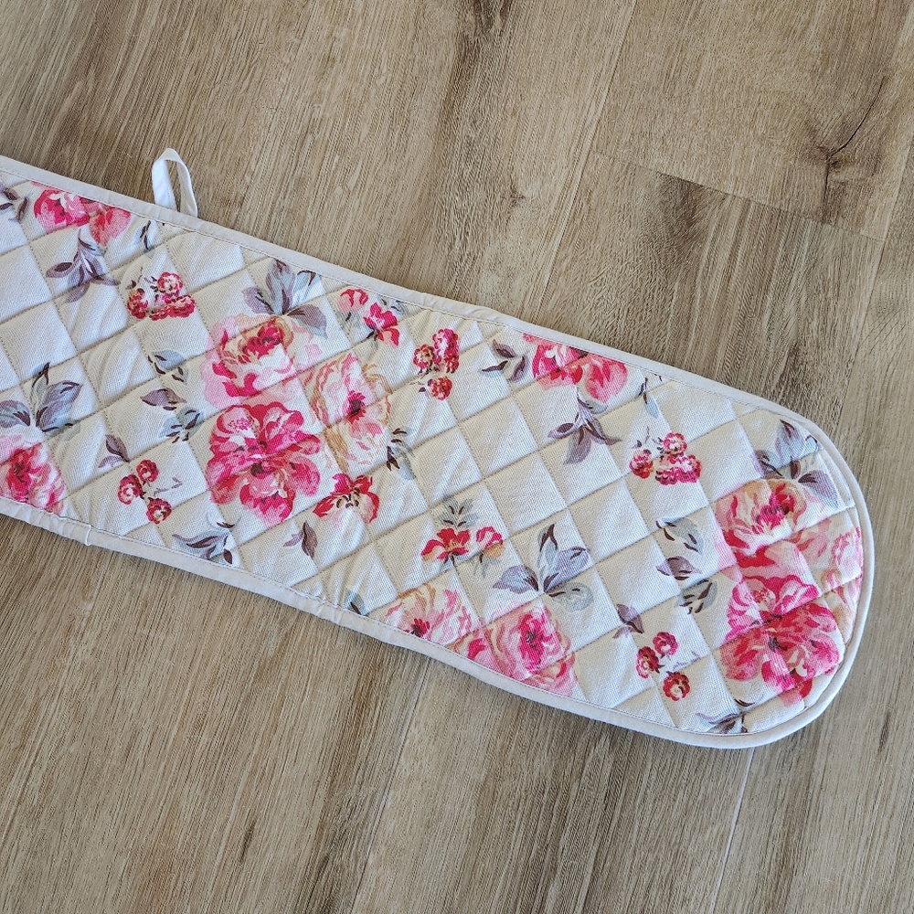 Cath Kidston Pink Rose Floral Double Oven Glove Pot Holder / Hot Pad - Picture 5 of 8